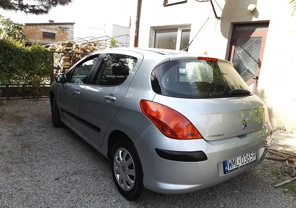 Peugeot 308 cena 10900 przebieg: 121000, rok produkcji 2007 z Raciąż małe 211